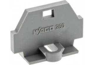 260-361, Торцевая пластина с фланцем, серая