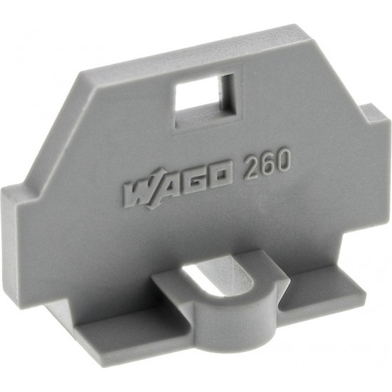 260-361, Торцевая пластина с фланцем, серая