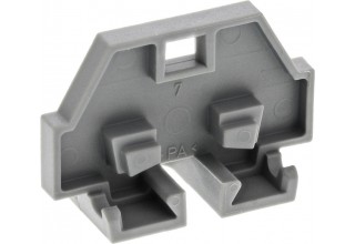 260-361, Торцевая пластина с фланцем, серая