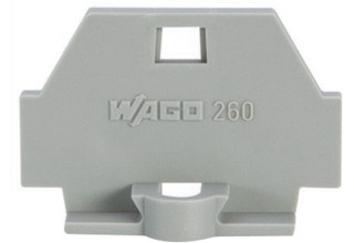 260-361, Торцевая пластина с фланцем, серая